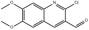 2-CHLORO-6,7-DIMETHOXY-QUINOLINE-3-CARBALDEHYDE Structure