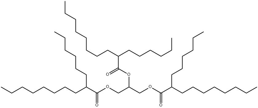 1,2,3-propanetriyl tris(2-hexyldecanoate) 구조식 이미지