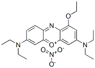3,7-bis(diethylamino)-1-ethoxyphenoxazin-5-ium nitrate Structure