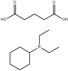 cyclohexyldiethylammonium hydrogen glutarate Structure