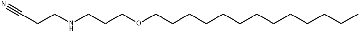 3-[[3-(tridecyloxy)propyl]amino]propiononitrile 구조식 이미지