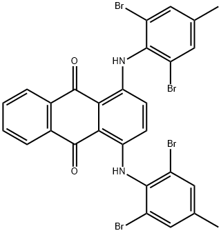 1,4-bis[(2,6-dibromo-4-methylphenyl)amino]anthraquinone Structure