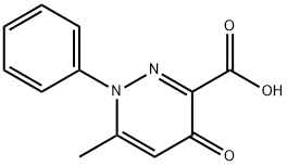 6-METHYL-4-OXO-1-PHENYL-1,4-DIHYDROPYRIDAZINE-3-CARBOXYLIC ACID Structure