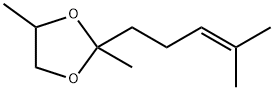 2,4-dimethyl-2-(4-methylpent-3-enyl)-1,3-dioxolane 구조식 이미지