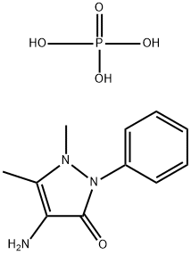 4-amino-1,2-dihydro-1,5-dimethyl-3-oxo-2-phenyl-3H-pyrazolium dihydrogen phosphate Structure