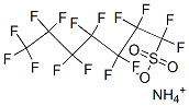 암모늄 1,1,2,2,3,3,4,4,5,5,6,6,7,7,7-십오불화- 1-헵탄설폰산 구조식 이미지