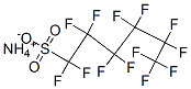 암모늄 1,1,2,2,3,3,4,4,5,5,6,6,6-십삼불화-1-헥산울폰산 구조식 이미지