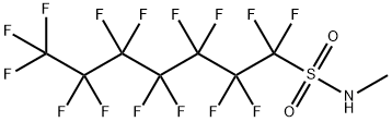 1,1,2,2,3,3,4,4,5,5,6,6,7,7,7-pentadecafluoro-N-methylheptane-1-sulphonamide Structure