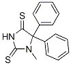 1-Methyl-5,5-diphenyl-2,4-imidazolidinedithione 구조식 이미지