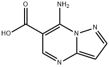 7-aminopyrazolo[1,5-a]pyrimidine-6-carboxylic acid(SALTDATA: FREE) Structure