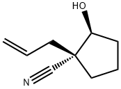 Cyclopentanecarbonitrile, 2-hydroxy-1-(2-propenyl)-, (1S,2S)- (9CI) 구조식 이미지