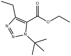 1H-1,2,3-Triazole-5-carboxylicacid,1-(1,1-dimethylethyl)-4-ethyl-,ethylester(9CI) 구조식 이미지