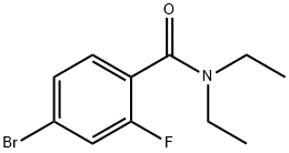 4-bromo-N,N-diethyl-2-fluorobenzamide 구조식 이미지