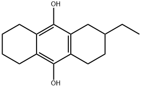 2-에틸-1,2,3,4,5,6,7,8-옥타하이드로안트라센-9,10-디올 구조식 이미지