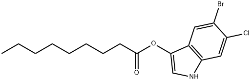 5-BROMO-6-CHLORO-3-INDOXYL NONANOATE Structure