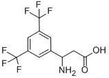 3-아미노-3-(3,5-BIS-TRIFLUOROMETHYL-PHENYL)-PROPIONICACID 구조식 이미지