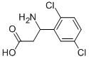 3-아미노-3-(2,5-디클로로-페닐)-프로피온산 구조식 이미지