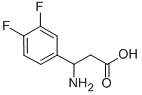 3-AMINO-3-(3,4-DIFLUORO-PHENYL)-PROPIONIC ACID 구조식 이미지