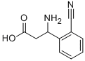DL-3-AMINO-3-(2-CYANO-PHENYL)-PROPIONIC ACID 구조식 이미지