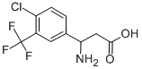 3-AMINO-3-(4-CHLORO-3-TRIFLUOROMETHYL-PHENYL)-PROPIONIC ACID 구조식 이미지