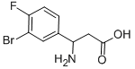 3-AMINO-3-(3-BROMO-4-FLUORO-PHENYL)-PROPIONIC ACID Structure