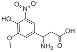 3-AMINO-3-(4-HYDROXY-3-METHOXY-5-NITRO-PHENYL)-PROPIONIC ACID 구조식 이미지