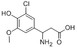 3-AMINO-3-(3-CHLORO-4-HYDROXY-5-METHOXY-PHENYL)-PROPIONIC ACID Structure