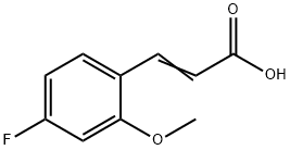 4-FLUORO-2-METHOXYCINNAMIC ACID 구조식 이미지