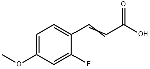 2-FLUORO-4-METHOXYCINNAMIC ACID 구조식 이미지