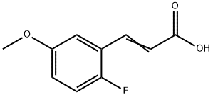 2-FLUORO-5-METHOXYCINNAMIC ACID 구조식 이미지
