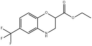 ETHYL 6-(TRIFLUOROMETHYL)-3,4-DIHYDRO-2H-1,4-BENZOXAZINE-2-CARBOXYLATE 구조식 이미지
