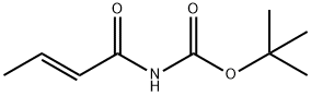 Carbamic acid, [(2E)-1-oxo-2-butenyl]-, 1,1-dimethylethyl ester (9CI) 구조식 이미지