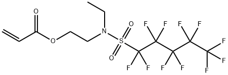 2-[ethyl[(undecafluoropentyl)sulphonyl]amino]ethyl acrylate 구조식 이미지