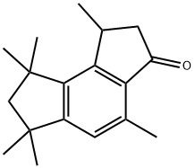 1,6,7,8-tetrahydro-1,4,6,6,8,8-hexamethyl-as-indacen-3(2H)-one Structure