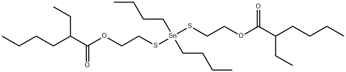 (dibutylstannylene)bis(thioethylene) bis(2-ethylhexanoate) 구조식 이미지