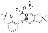 bis[2,3-dihydro-2,2-dimethyl-7-benzofurandiazonium] sulphate 구조식 이미지