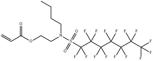 2-[butyl[(pentadecafluoroheptyl)sulphonyl]amino]ethyl acrylate 구조식 이미지