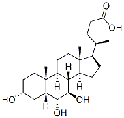 (3a,5b,6a,7b)-3,6,7-trihydroxy-Cholan-24-oic acid 구조식 이미지
