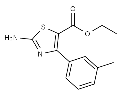 ETHYL 2-AMINO-4-M-TOLYLTHIAZOLE-5-CARBOXYLATE 구조식 이미지
