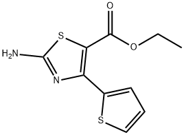 2-AMINO-4-(2-THIENYL)-5-THIAZOLECARBOXYLIC ACID ETHYL ESTER 구조식 이미지