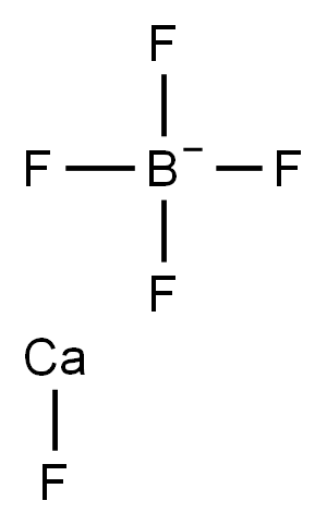 플루오로칼슘(1+) 테트라플루오로보레이트(1-) 구조식 이미지