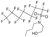 N-butyl-1,1,2,2,3,3,4,4,5,5,6,6,7,7,7-pentadecafluoro-N-(2-hydroxyethyl)heptane-1-sulphonamide Structure