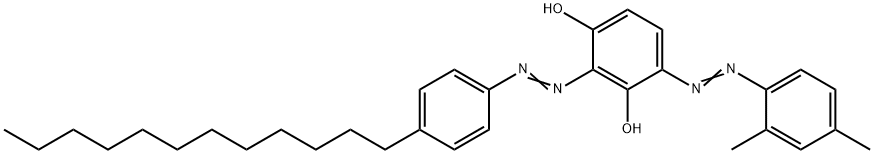 2-[(4-dodecylphenyl)azo]-4-(2,4-xylylazo)resorcinol Structure