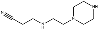 3-[[2-(piperazin-1-yl)ethyl]amino]propiononitrile 구조식 이미지