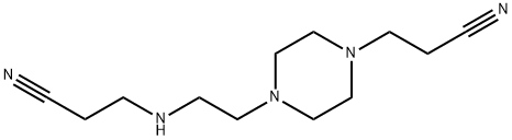 4-[2-[(2-cyanoethyl)amino]ethyl]piperazine-1-propiononitrile Structure