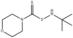 N-[(morpholinothioxomethyl)thio]-tert-butylamine 구조식 이미지