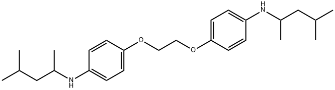 4,4'-[ethylenebis(oxy)]bis[N-(1,3-dimethylbutyl)aniline] 구조식 이미지