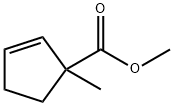 2-시클로펜텐-1-카르복실산,1-메틸-,메틸에스테르(9CI) 구조식 이미지
