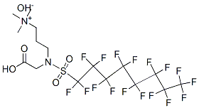 3-[(carboxymethyl)[(heptadecafluorooctyl)sulphonyl]amino]propyltrimethylammonium hydroxide 구조식 이미지
