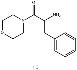 2-Amino-1-(4-morpholinyl)-3-phenyl-1-propanonehydrochloride Structure